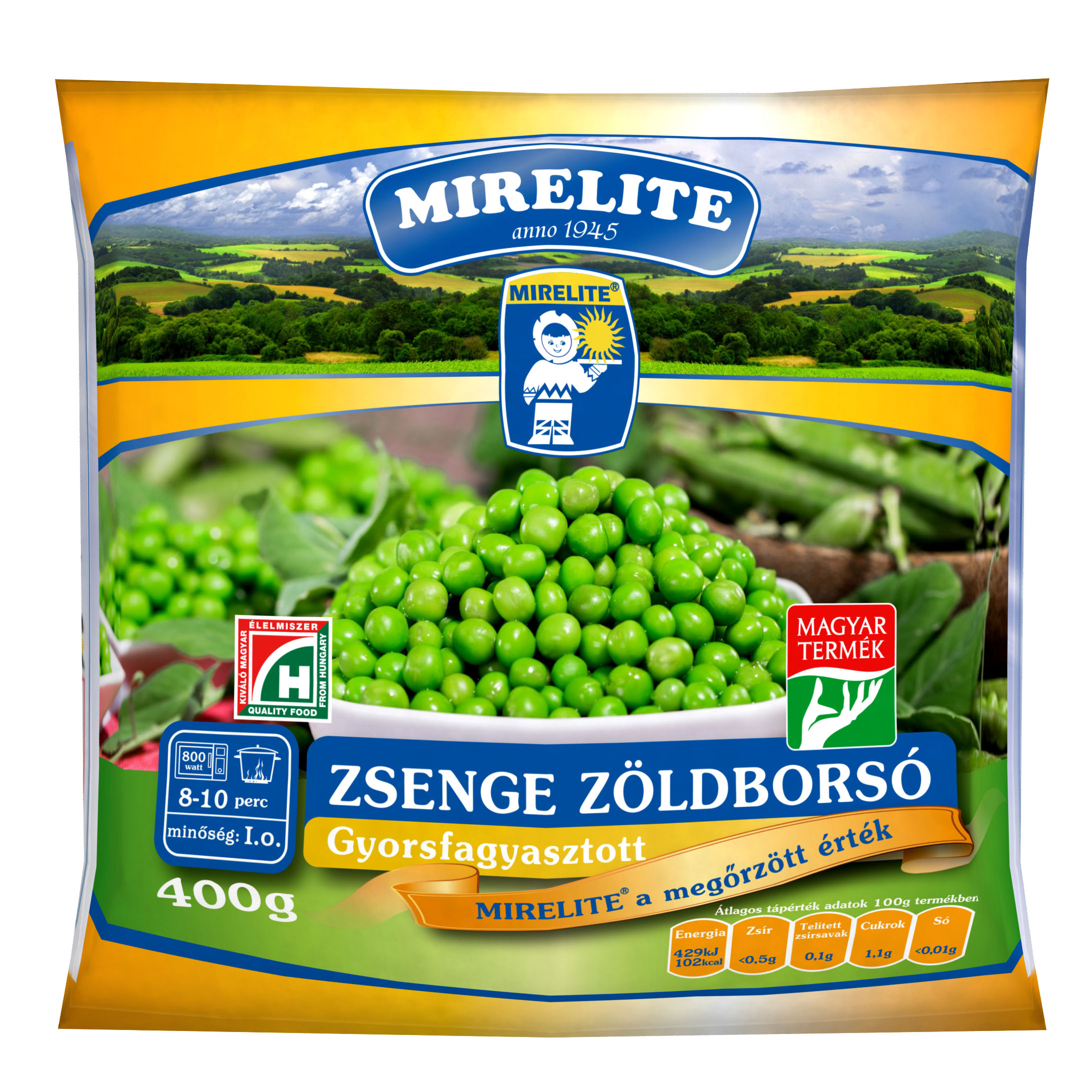 MIRELITE Zsenge zöldborsó 400 g